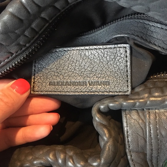 Alexander Wang iridescent black leather Rocco bag - Picture 16 of 16